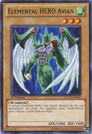 Elemental HERO Avian (Common / Short Print) [LCGX-EN001] Legendary Collection 2 1st Edition