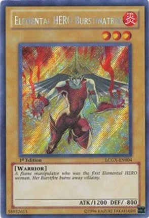 Elemental HERO Burstinatrix (Alternate Art) (Secret Rare) [LCGX-EN004] Legendary Collection 2 1st Edition