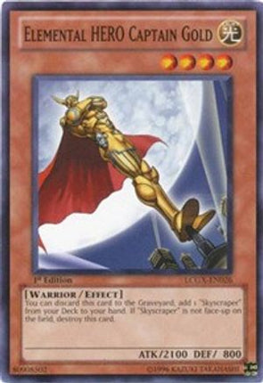 Elemental HERO Captain Gold (Common / Short Print) [LCGX-EN026] Legendary Collection 2 Unlimited