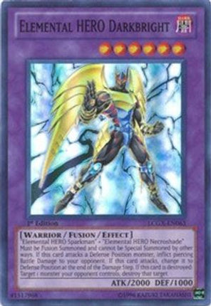 Elemental HERO Darkbright (Super Rare) [LCGX-EN063] Legendary Collection 2 1st Edition