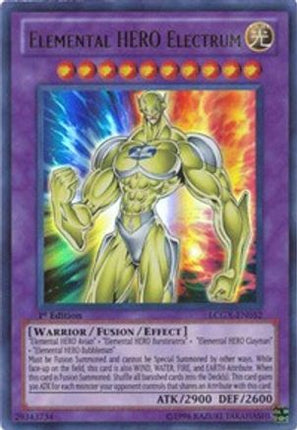 Elemental HERO Electrum (Ultra Rare) [LCGX-EN052] Legendary Collection 2 1st Edition