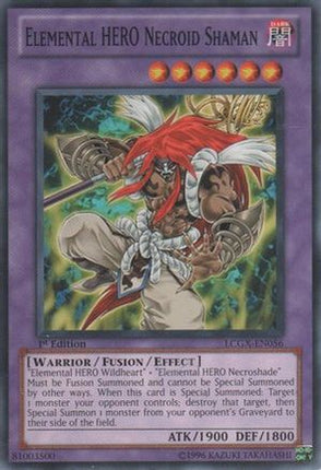 Elemental HERO Necroid Shaman (Common / Short Print) [LCGX-EN056] Legendary Collection 2 1st Edition