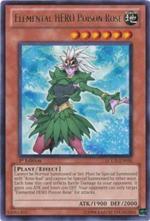 Elemental HERO Poison Rose (Rare) [LCGX-EN036] Legendary Collection 2 1st Edition