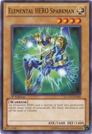 Elemental HERO Sparkman (Common / Short Print) [LCGX-EN006] Legendary Collection 2 1st Edition