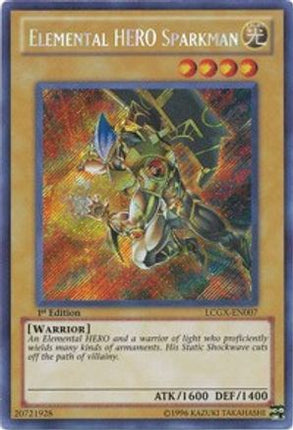 Elemental HERO Sparkman (Alternate Art) (Secret Rare) [LCGX-EN007] Legendary Collection 2 Unlimited