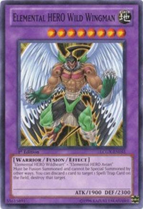 Elemental HERO Wild Wingman (Common / Short Print) [LCGX-EN055] Legendary Collection 2 1st Edition