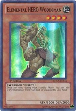 Elemental HERO Woodsman (Super Rare) [LCGX-EN034] Legendary Collection 2 1st Edition