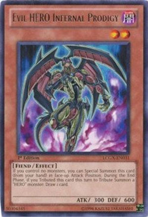Evil HERO Infernal Prodigy (Rare) [LCGX-EN031] Legendary Collection 2 1st Edition