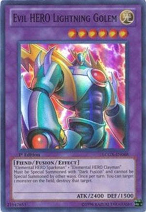 Evil HERO Lightning Golem (Super Rare) [LCGX-EN068] Legendary Collection 2 1st Edition
