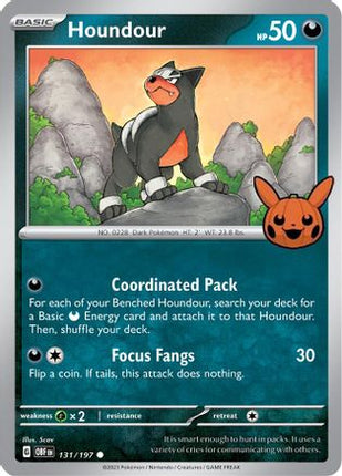 Houndour - 131/197 (131) [Trick or Trade BOOster Bundle 2024]