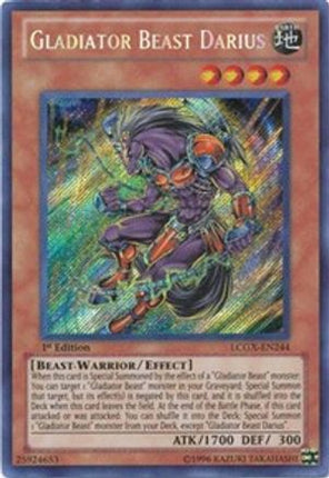 Gladiator Beast Darius (Secret Rare) [LCGX-EN244] Legendary Collection 2 Unlimited