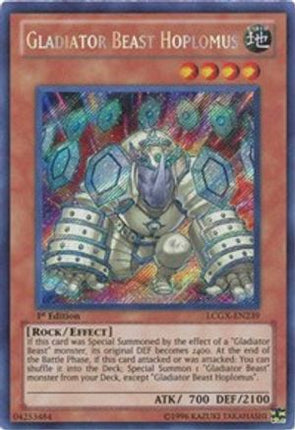 Gladiator Beast Hoplomus (Secret Rare) [LCGX-EN239] Legendary Collection 2 1st Edition