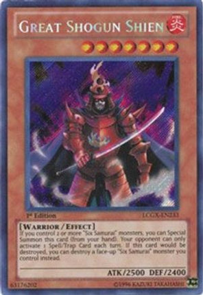 Great Shogun Shien (Secret Rare) [LCGX-EN233] Legendary Collection 2 1st Edition