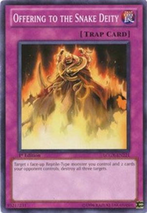 Offering to the Snake Deity (Common / Short Print) [LCGX-EN221] Legendary Collection 2 1st Edition