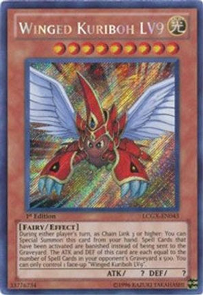 Winged Kuriboh LV9 (Secret Rare) [LCGX-EN043] Legendary Collection 2 1st Edition