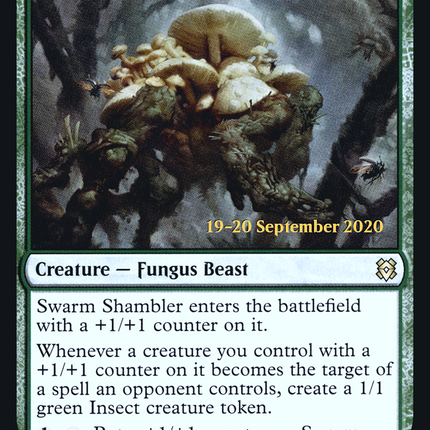 Swarm Shambler [Zendikar Rising Promos] Prerelease Foil