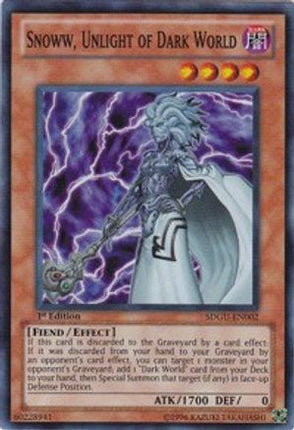 Snoww, Unlight of Dark World (Super Rare) [SDGU-EN002] Structure Deck: Gates of the Underworld 1st Edition