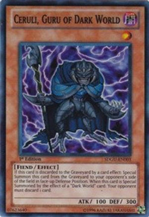 Ceruli, Guru of Dark World [SDGU-EN003] Super Rare