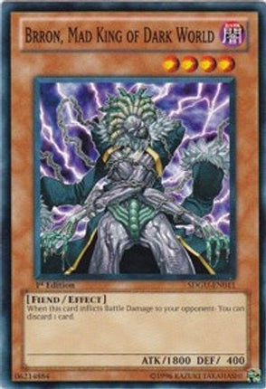 Brron, Mad King of Dark World (Common / Short Print) [SDGU-EN011] Structure Deck: Gates of the Underworld Unlimited