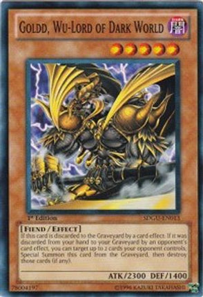 Goldd, Wu-Lord of Dark World (Common / Short Print) [SDGU-EN013] Structure Deck: Gates of the Underworld Unlimited