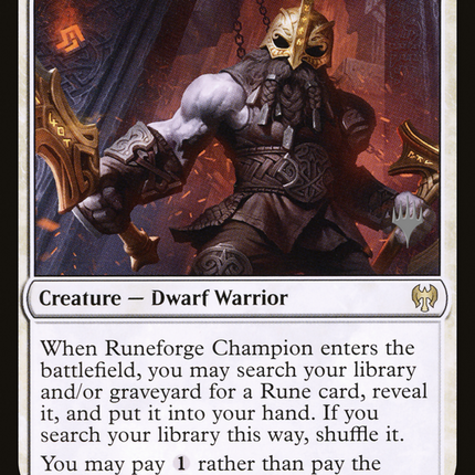 Runeforge Champion [Kaldheim Promos]