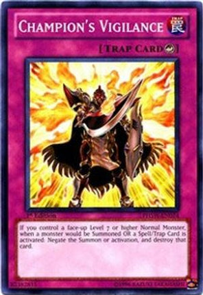 Champion's Vigilance (Common / Short Print) [PHSW-EN074] 1st Edition