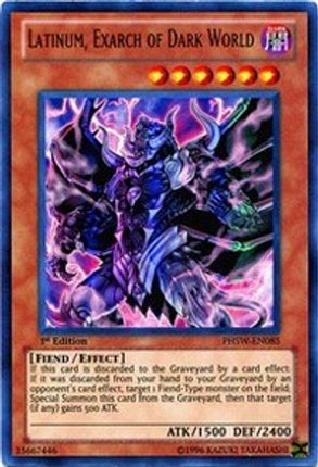 Latinum, Exarch of Dark World (Ultra Rare) [PHSW-EN085] 1st Edition