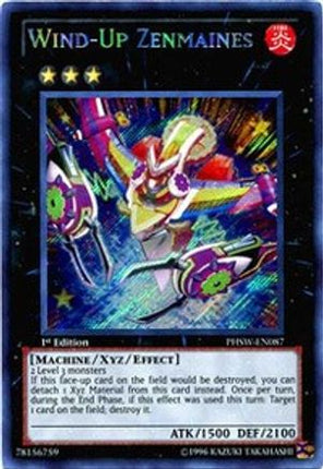 Wind-Up Zenmaines (Secret Rare) [PHSW-EN087] 1st Edition