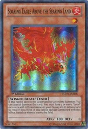 Soaring Eagle Above the Searing Land (Super Rare) [HA05-EN008] 1st Edition