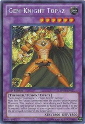 Gem-Knight Topaz (Secret Rare) [HA05-EN021] 1st Edition