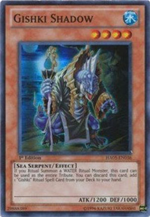 Gishki Shadow (Super Rare) [HA05-EN036] 1st Edition