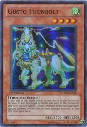 Gusto Thunbolt (Super Rare) [HA05-EN039] Unlimited