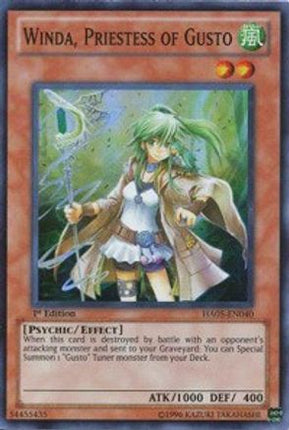 Winda, Priestess of Gusto (Super Rare) [HA05-EN040] 1st Edition