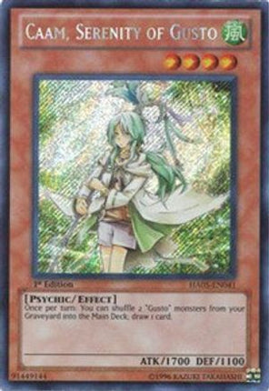 Caam, Serenity of Gusto (Secret Rare) [HA05-EN041] Unlimited