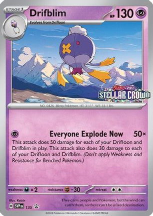Drifblim - 135 - 135/null [SV: Scarlet & Violet Promo Cards] Holofoil