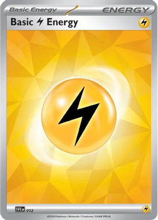 Basic Lightning Energy - 012 - 12/null [SVE: Scarlet & Violet Energies] Holofoil