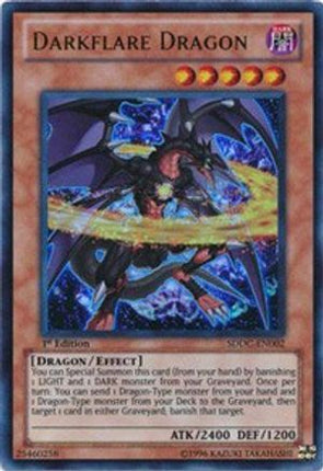 Darkflare Dragon (Ultra Rare) [SDDC-EN002] Structure Deck: Dragons Collide 1st Edition