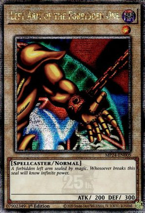 Left Arm of the Forbidden One [MP24-EN005] Quarter Century Secret Rare 1st Edition