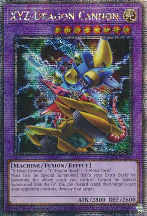 XYZ-Dragon Cannon (Alternate Art) [MP24-EN011] Quarter Century Secret Rare 1st Edition