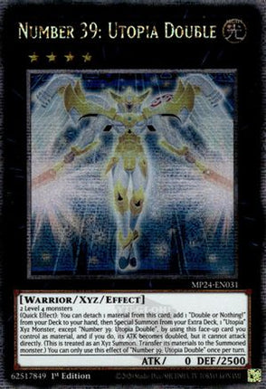 Number 39: Utopia Double [MP24-EN031] Quarter Century Secret Rare 1st Edition
