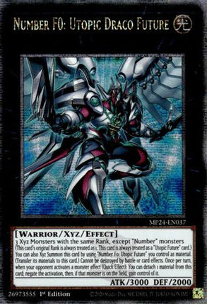 Number F0: Utopic Draco Future [MP24-EN037] Quarter Century Secret Rare 1st Edition