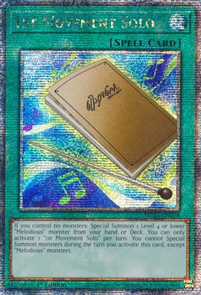 1st Movement Solo [MP24-EN038] Quarter Century Secret Rare 1st Edition