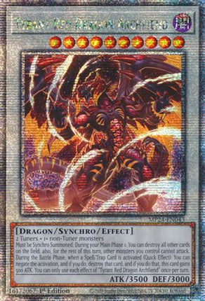 Tyrant Red Dragon Archfiend [MP24-EN043] Quarter Century Secret Rare 1st Edition