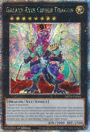 Galaxy-Eyes Cipher Dragon [MP24-EN044] Quarter Century Secret Rare 1st Edition