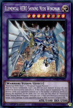 Elemental HERO Shining Neos Wingman [MP24-EN062] Prismatic Secret Rare 1st Edition