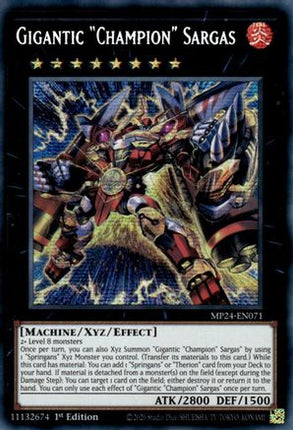 Gigantic "Champion" Sargas [MP24-EN071] Prismatic Secret Rare 1st Edition