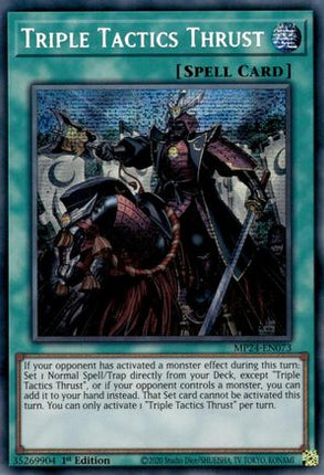 Triple Tactics Thrust [MP24-EN073] Prismatic Secret Rare 1st Edition