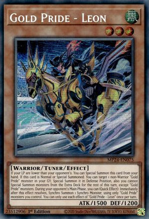 Gold Pride - Leon [MP24-EN075] Prismatic Secret Rare 1st Edition