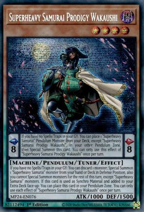 Superheavy Samurai Prodigy Wakaushi [MP24-EN075] Prismatic Secret Rare 1st Edition