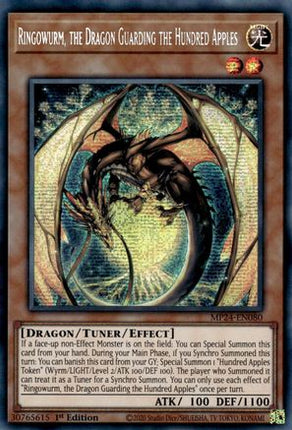 Ringowurm, the Dragon Guarding the Hundred Apples [MP24-EN080] Prismatic Secret Rare 1st Edition